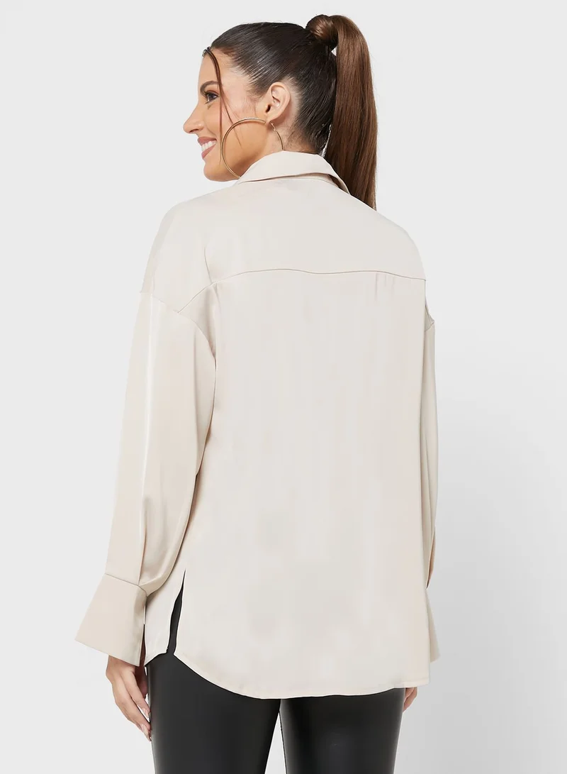 Miss Pap Oversized Button Down Shirt