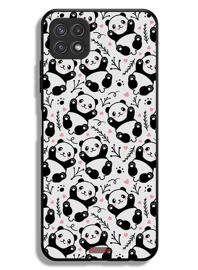 Tolwak Samsung Galaxy A22 5G Protective Case Cover Pattern Of Panda - Image 1