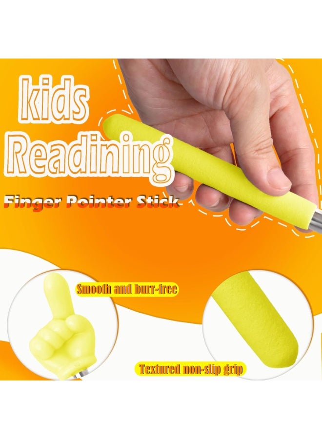 Meetion 5 Pack Retractable Teacher Pointer Stick, Telescope Mini Extendable Pointer Finger Stick with Anti Slip Grip, 5 Candy-Colored Tips, for Classroom Reading and Presentation Whiteboard - Image 3