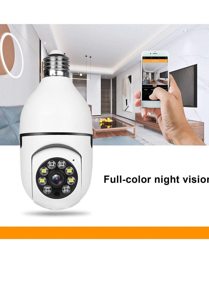 ELTRAZONE - Bulb Camera 1080P, Night Vision IP Camera, PTZ Camera, 4X Digital Zoom Monitor, Home Security System, WiFi Camera Full Color - Image 1
