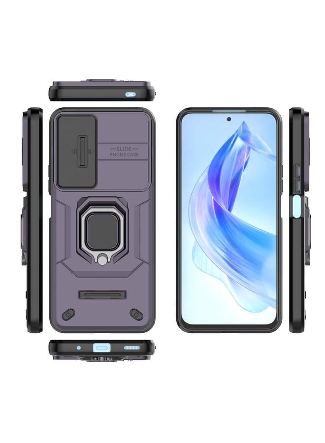 جرين تايجر جراب لهاتف Honor 90 Lite 5G، مصنوع من مادة TPU + PC، مقاوم للصدمات، مع حامل - Image 2