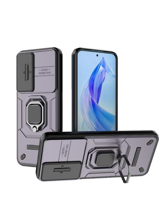 جرين تايجر جراب لهاتف Honor 90 Lite 5G، مصنوع من مادة TPU + PC، مقاوم للصدمات، مع حامل - Image 1