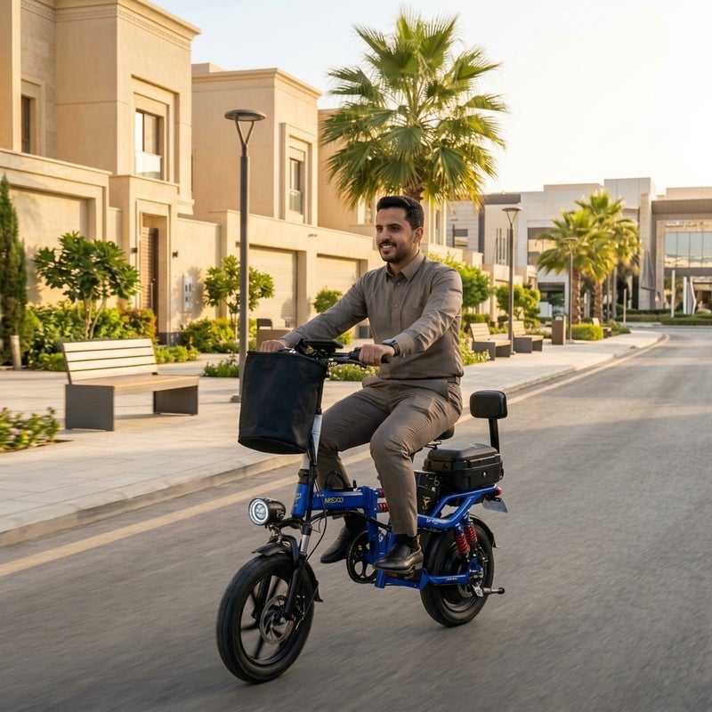 NIYAZI Foldable Electric Scooter for Adults, 48V Battery, 14-inch Tubeless Tires with Digital Display - Image 2