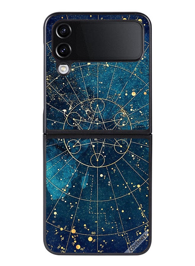 Covernex Protective Case Cover For Samsung Galaxy Z Flip 4 Pattern Of Math Formulas - Image 1