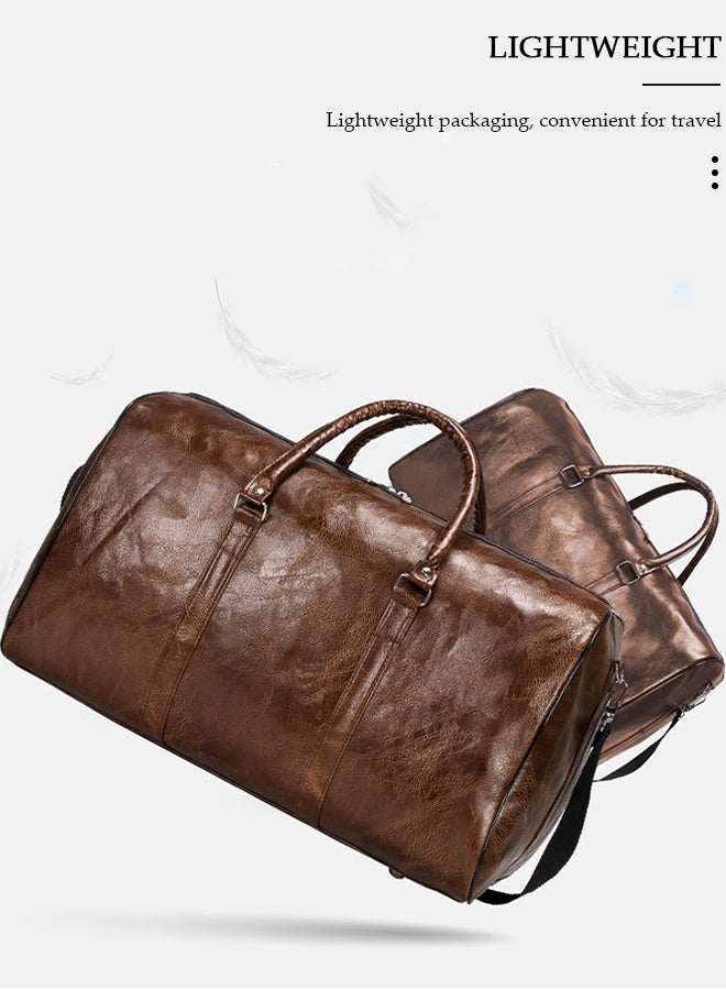 DUNISO حقيبة سفر من القماش الخشن، مجموعة أمتعة، حقيبة سفر للأعمال وعطلات نهاية الأسبوع طوال الليل، حقيبة كبيرة للحمل في المطار للسفر ورحلات العمل وحقيبة رياضية من القماش الخشن وحقائب أمتعة رياضية للجيم - Image 5