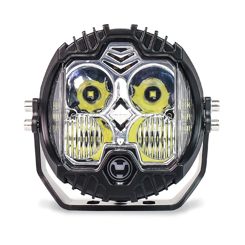 Loquat The new LED car lights are suitable for jeep Wrangler off-road modified 50W spotlights 5 inch three-sided luminous A- pillar roof lights White Light