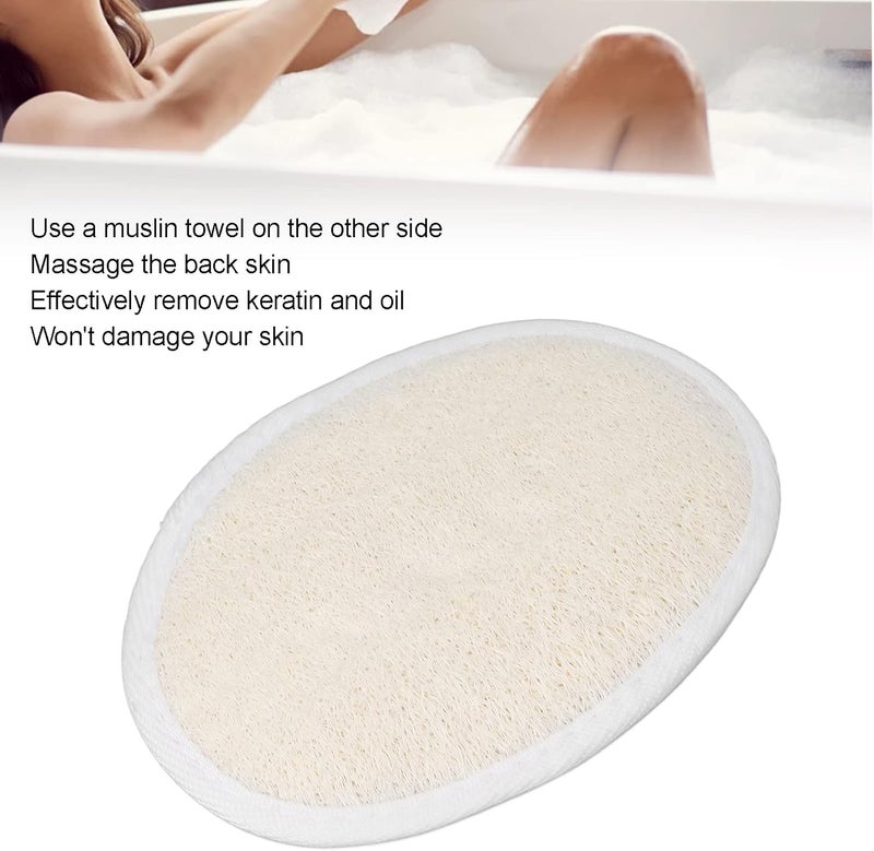 klarako Exfoliating Loofah Pad,Soft Bathing Sponge Scrubber Handheld Women Shower Pad with Elastic Band for Facial Body - Image 4