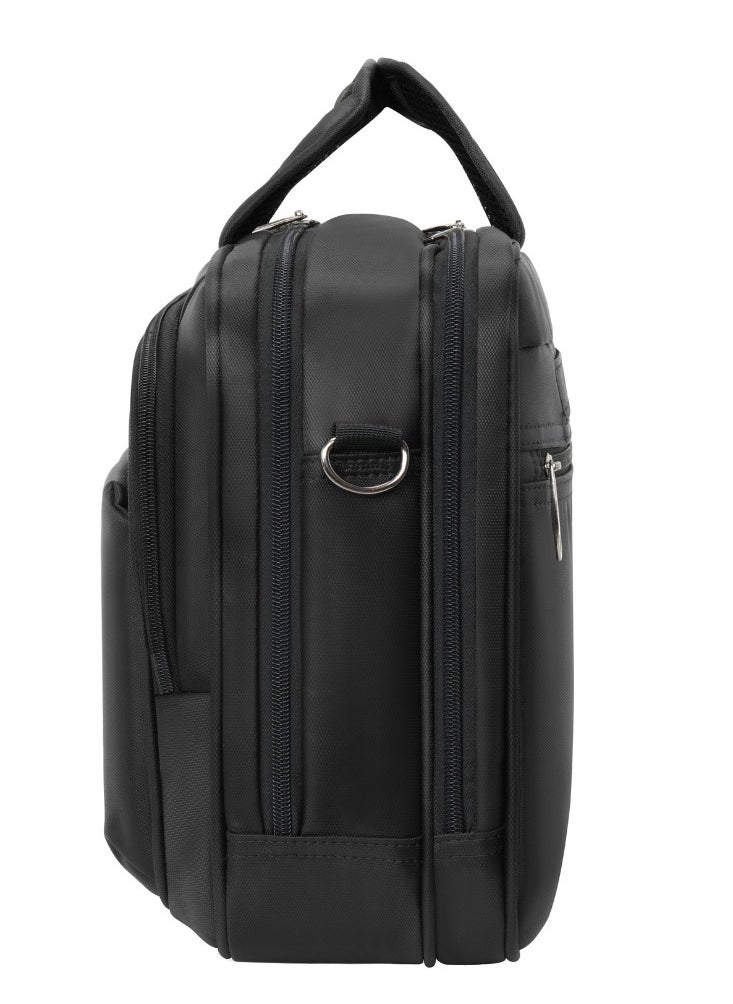 Stargold Laptop Bag, Premium 15.6" Business Briefcase With Multiple Compartments, Padded Shoulder Strap, And Water-Resistant Material, Black  - Image 3