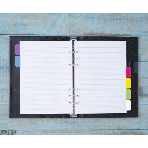 Desk Tech Sticky Index Tabs, 1" x 1.5", 24 Sheets - 6 Colors Self Adhesive File Tabs Flags Colored Page Markers Labels for Binders, Books and Notebooks - Image 4