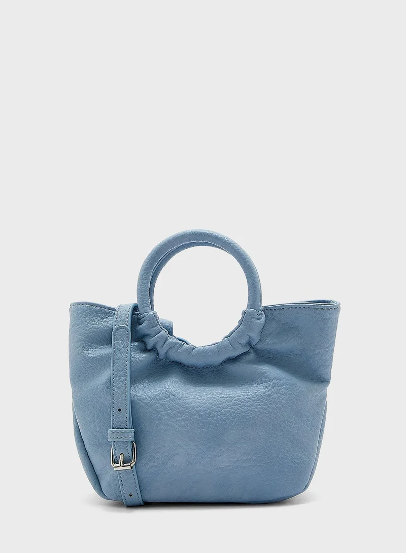 Ginger Circle Handle Mini Tote Handbag