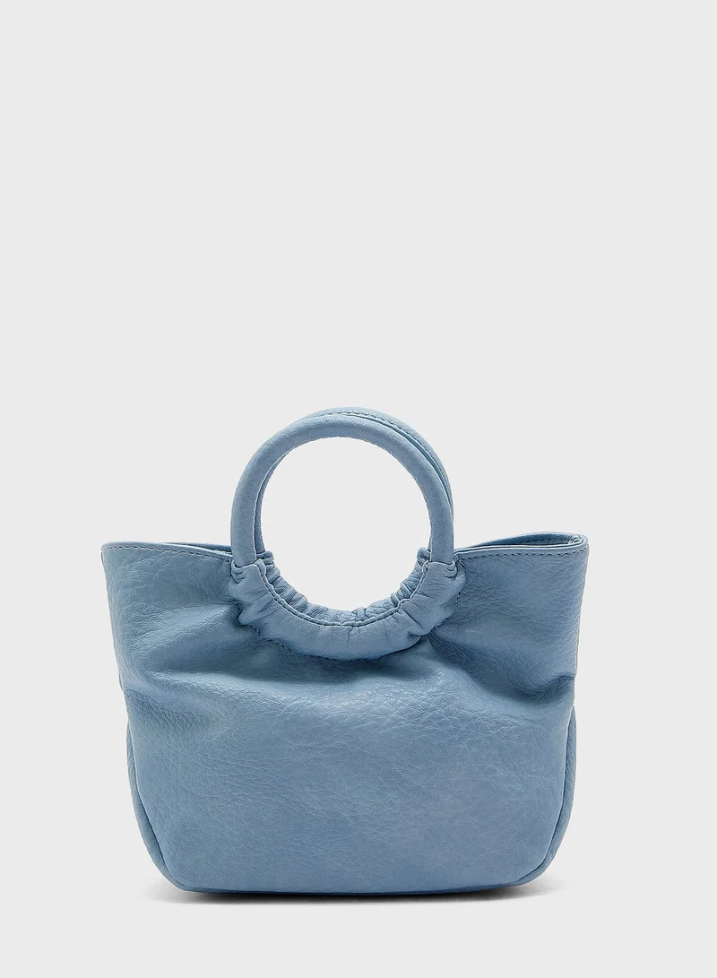 Ginger Circle Handle Mini Tote Handbag