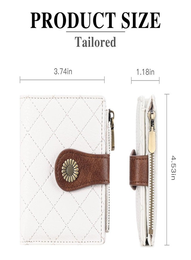 FALAN MULE Small Wallet for Women Bifold RFID Blocking Leather Card Holder with Zipper Coin Pocket - Image 3