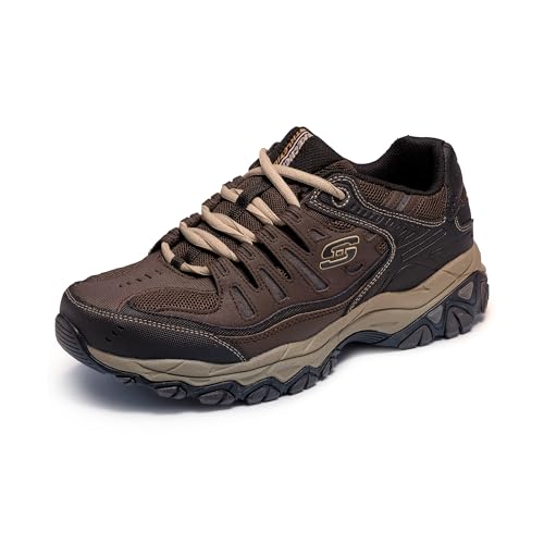 SKECHERS أحذية سكيشرز للرجال بعد الاحتراق M. Fit – جلد علوي، نعل داخلي من رغوة الذاكرة، نعل خارجي مطاطي، 13 عريض - Image 1