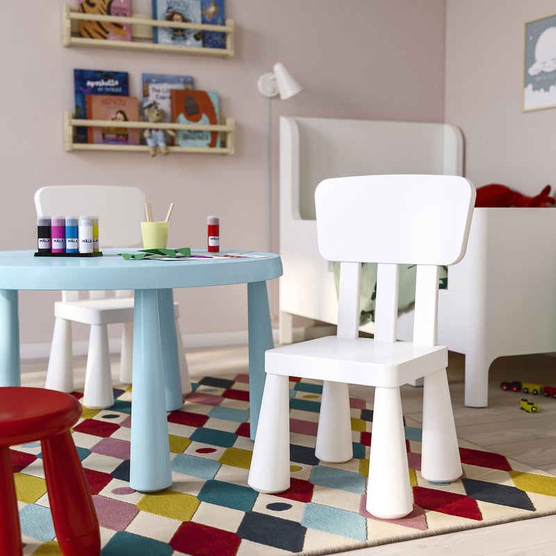 Mammut Children's Chair, Indoor/Outdoor, White, UV-Treated Plastic, Seat Height 30 cm - Image 3