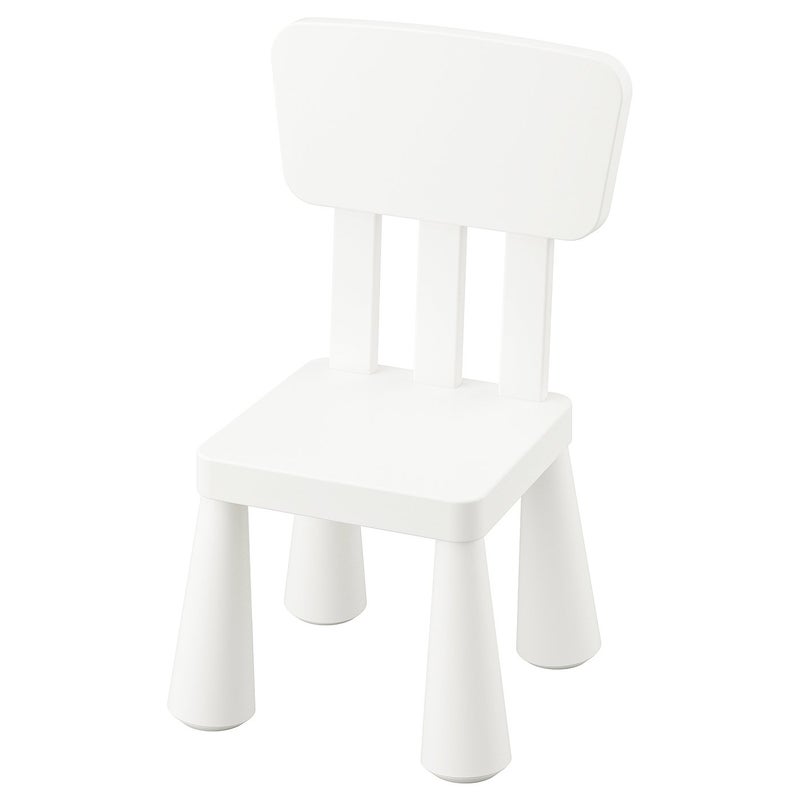 Mammut Children's Chair, Indoor/Outdoor, White, UV-Treated Plastic, Seat Height 30 cm - Image 1