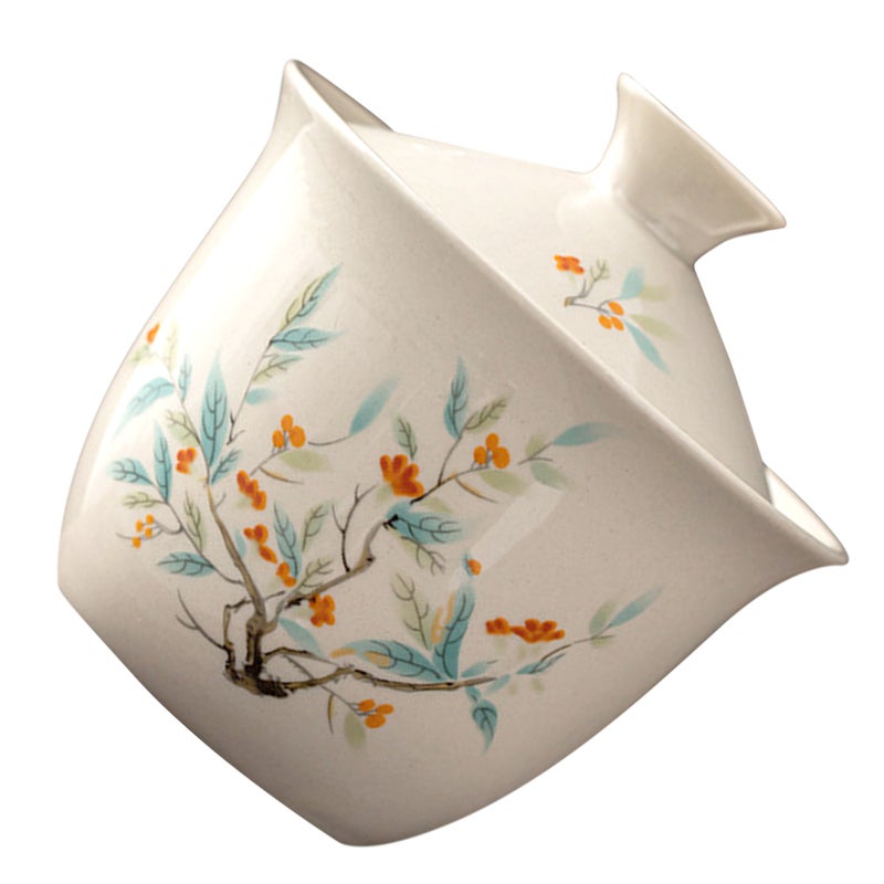 1Pc Ceramic Tea Cup Delicate Chinese Style Tea Cup Home Decorative Cup with Lid - Image 1