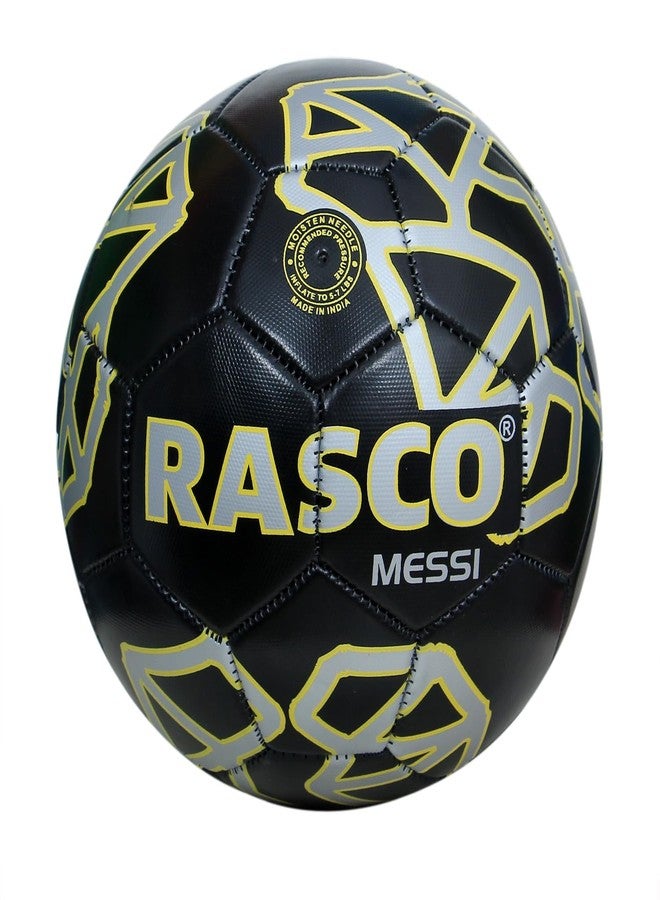RASCO Messi PU Football, Size 5, (Black) - Image 2