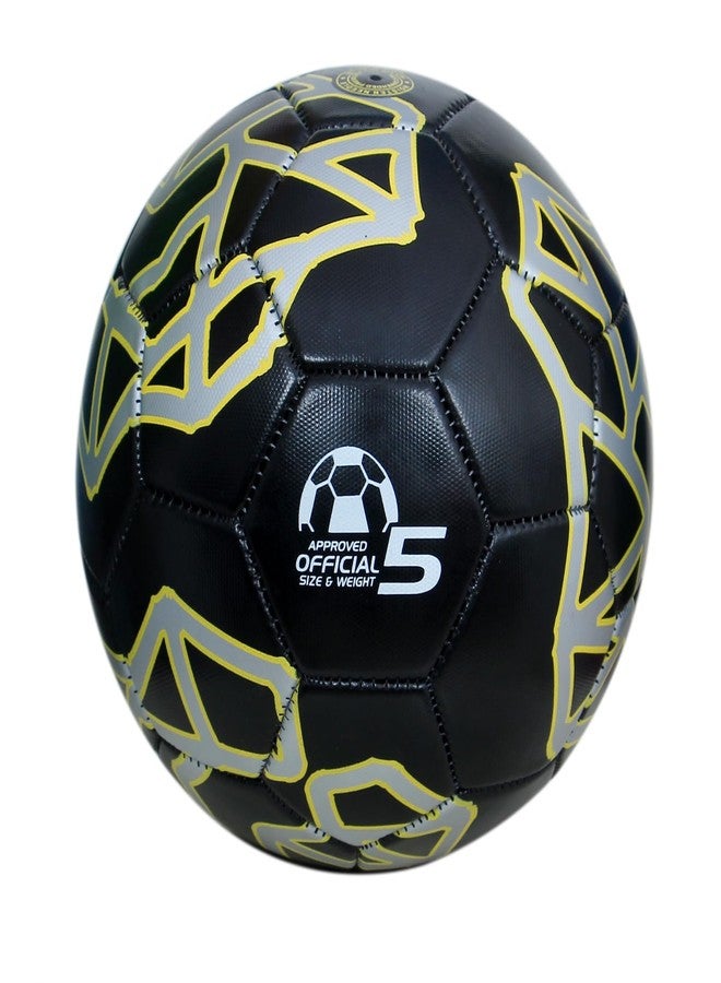 RASCO Messi PU Football, Size 5, (Black) - Image 3