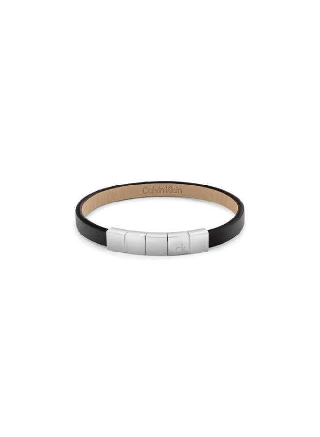 CALVIN KLEIN Bracelet with Leather and Stainless Steel Closure - Image 3
