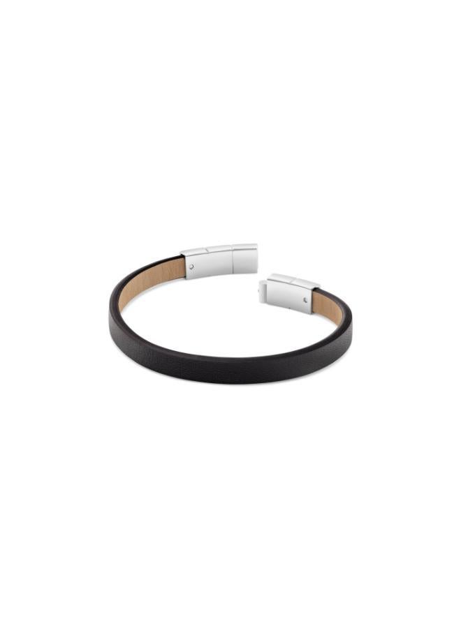 CALVIN KLEIN Bracelet with Leather and Stainless Steel Closure - Image 1