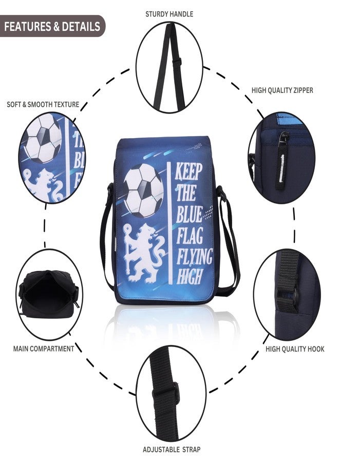 Echo Boomers Football Printed Multi-Functional Messenger Sling Bag | Versatile Everyday Bag | Adjustable Shoulder Strap | Water-Resistant | Anti-Theft Design | Compact & Lightweight - Image 4