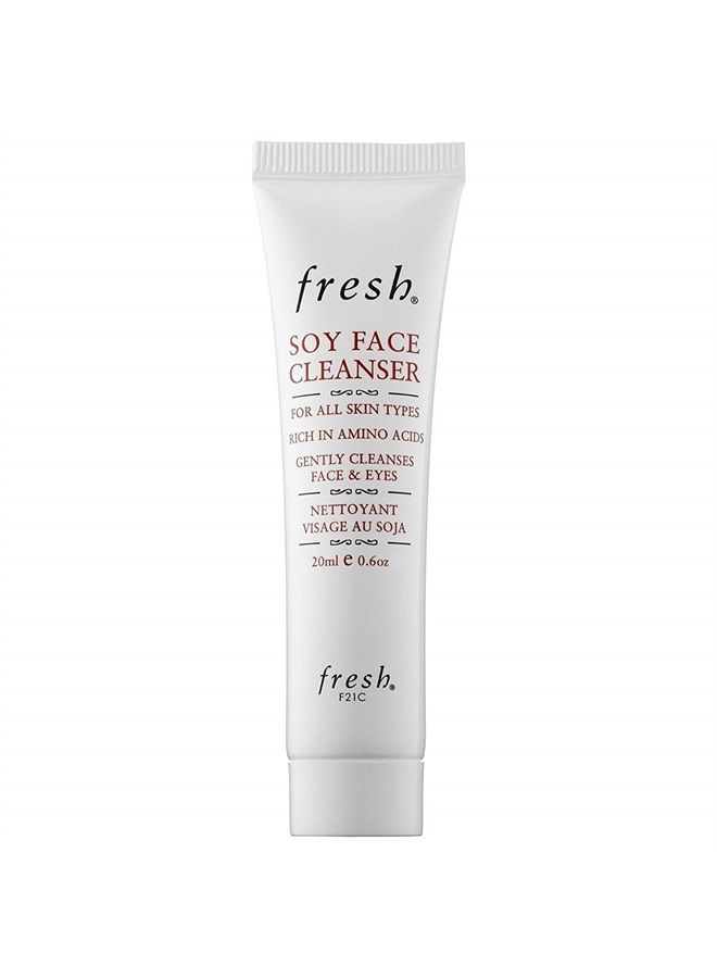 Fresh Soy Face Cleanser and Makeup Remover - Rich in Amino Acids - For Face and Eyes (Travel Size (20ml x 1)) - Image 1