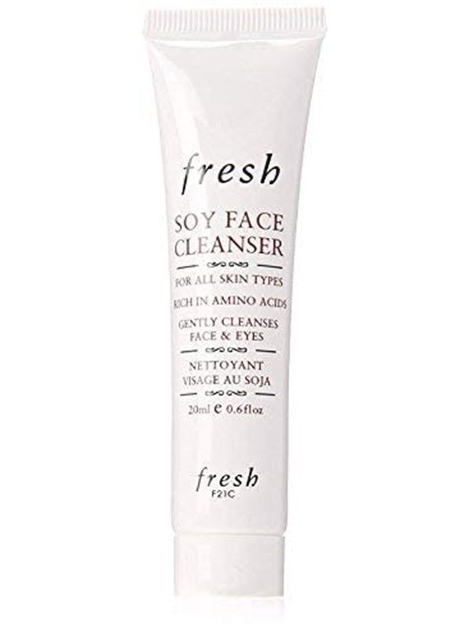Fresh Soy Face Cleanser and Makeup Remover - Rich in Amino Acids - For Face and Eyes (Travel Size (20ml x 1)) - Image 3