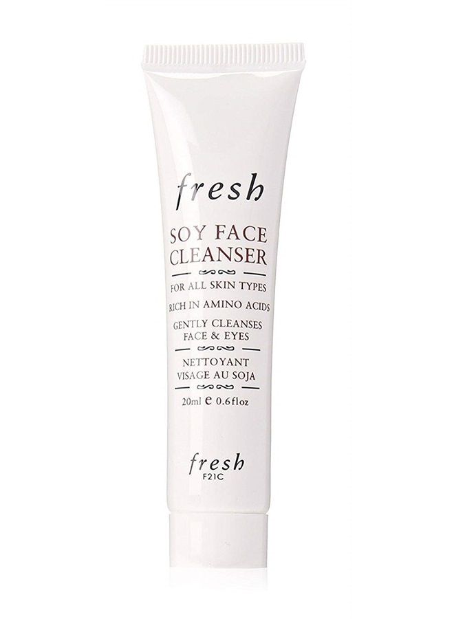Fresh Soy Face Cleanser and Makeup Remover - Rich in Amino Acids - For Face and Eyes (Travel Size (20ml x 1)) - Image 2