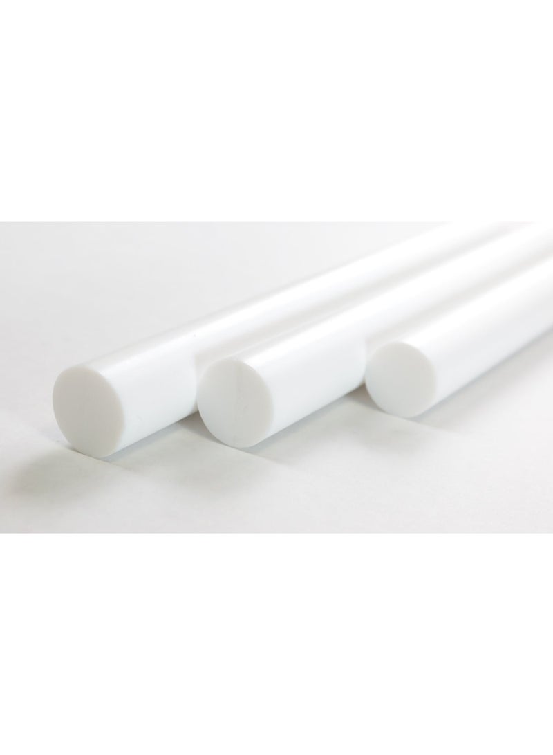 قضيب تفلون PTFE قطر خارجي 20 مم × طول 1000 مم (1 متر)