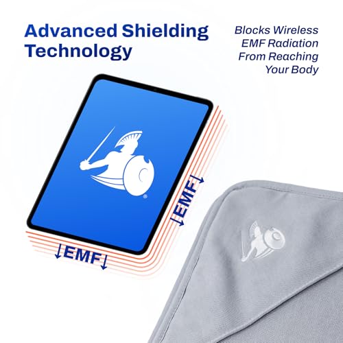 DefenderShield EMF Blocker Blanket – Hypoallergenic 5G & EMF Shield – Soft Rayon from Bamboo-Cotton Blend for Travel & Pregnancy Protection – Reliable Radiation Blocker (Small - 36" x 35") - Image 4