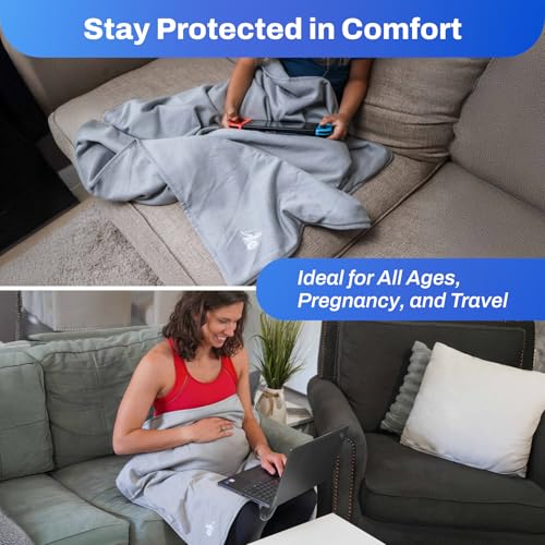 DefenderShield EMF Blocker Blanket – Hypoallergenic 5G & EMF Shield – Soft Rayon from Bamboo-Cotton Blend for Travel & Pregnancy Protection – Reliable Radiation Blocker (Small - 36" x 35") - Image 3