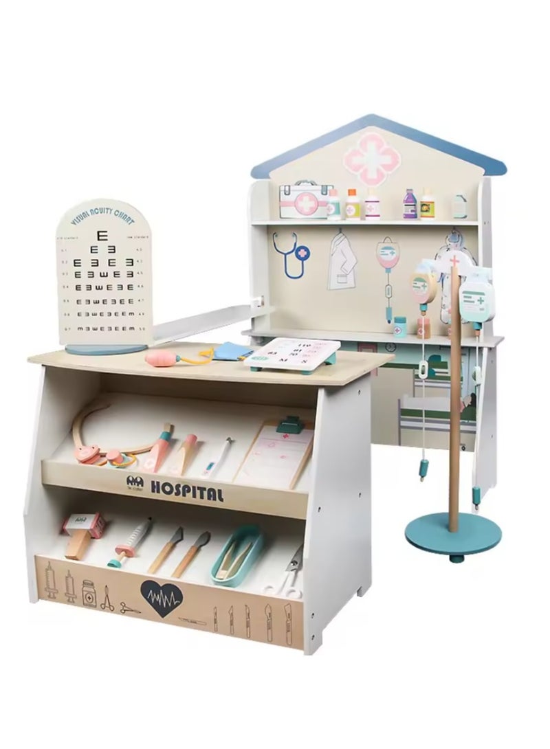 general Little Doctor Clinic Toy Wood - Image 2