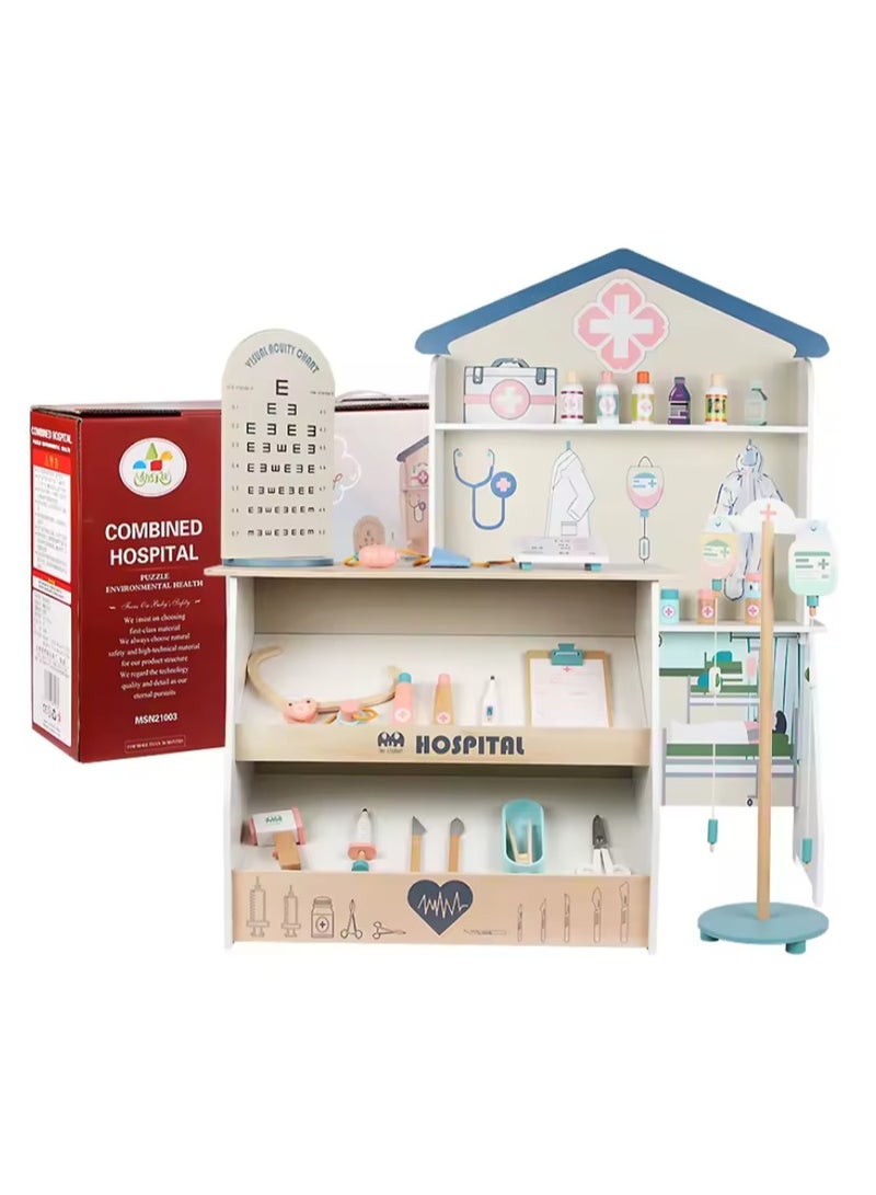 general Little Doctor Clinic Toy Wood - Image 4