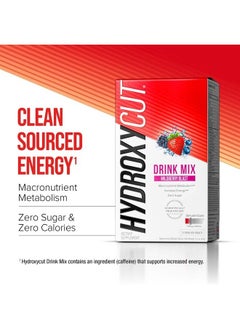 Hydroxycut Drink Mix | Energy Drink Powder | Wildberry Blast, 21 Packets, 2 Packs (Packaging May Vary)  - Image 3