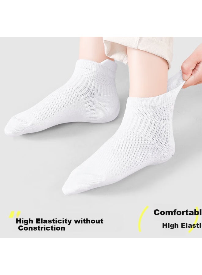 Barbie Children's Socks Student White Socks Campus Boys Spring Summer Cotton Socks Girls White Mesh Sports Socks - Image 4