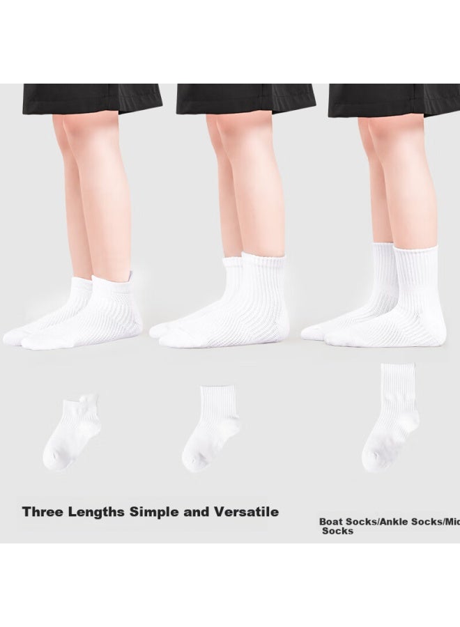 Barbie Children's Socks Student White Socks Campus Boys Spring Summer Cotton Socks Girls White Mesh Sports Socks - Image 3