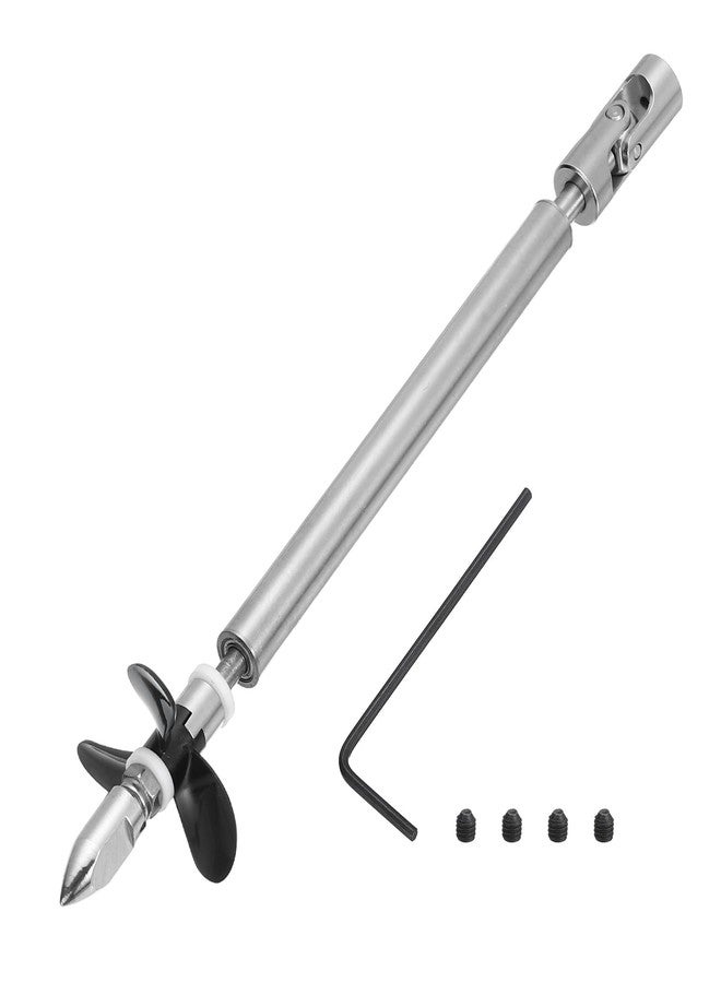 MECCANIXITY Drive Shaft W Propeller and Universal Joint for RC Boat Coupler Assemble Kit, L130mm Shaft, L80mm Sleeve, D36mm Three Propeller, Fit for 2 mm Motor Shaft - Image 1