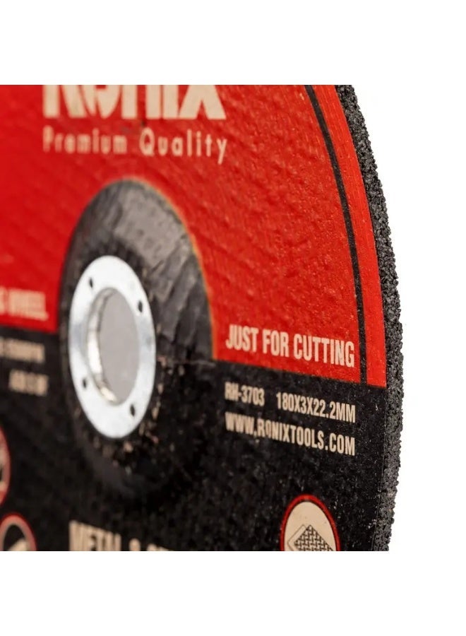 RONIX Cutting Wheel 180x3x22.2mm, 180mm, 8500RPM, German Engineering #Ronix RH-3703 - Image 1
