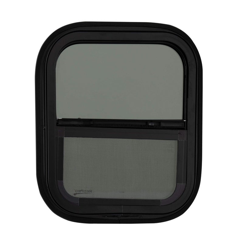 RecPro RV Window | 14"W x 16"H | Teardrop Style | Vertical Sliding | RV Window Replacement | Made in USA - Image 2