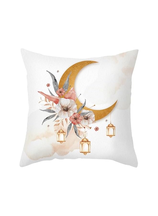 The Bros Ramadan Pillow Covers,4 Pcs Gold Moon and Light Pillow Cases,Ramadan Mubarak Decorations Cushion Cover,Bed Couch Sofa Pillow, Car Chair Pillow,18x18 inch(45x45cm) - Image 2