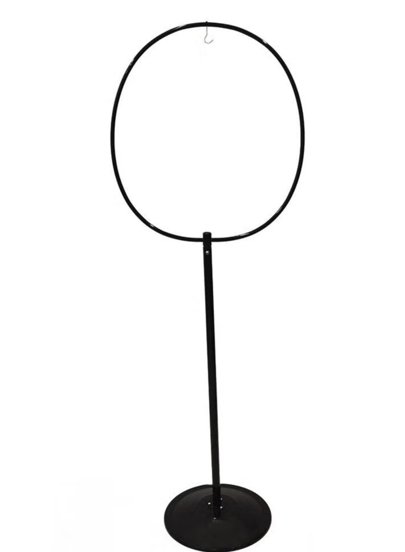 Generic Metal bird cage holder with hanging hook Black