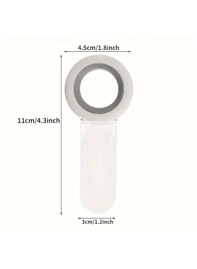 Grey Foldable Non Contact Toilet Lid Opener Ergonomic Handle Portable Design - Image 4