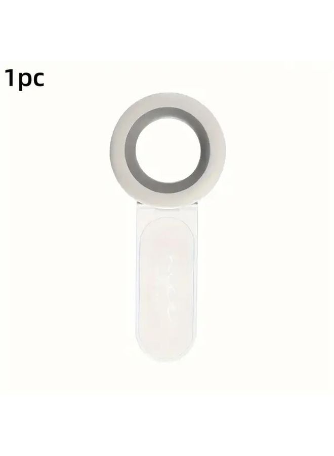 Grey Foldable Non Contact Toilet Lid Opener Ergonomic Handle Portable Design - Image 1