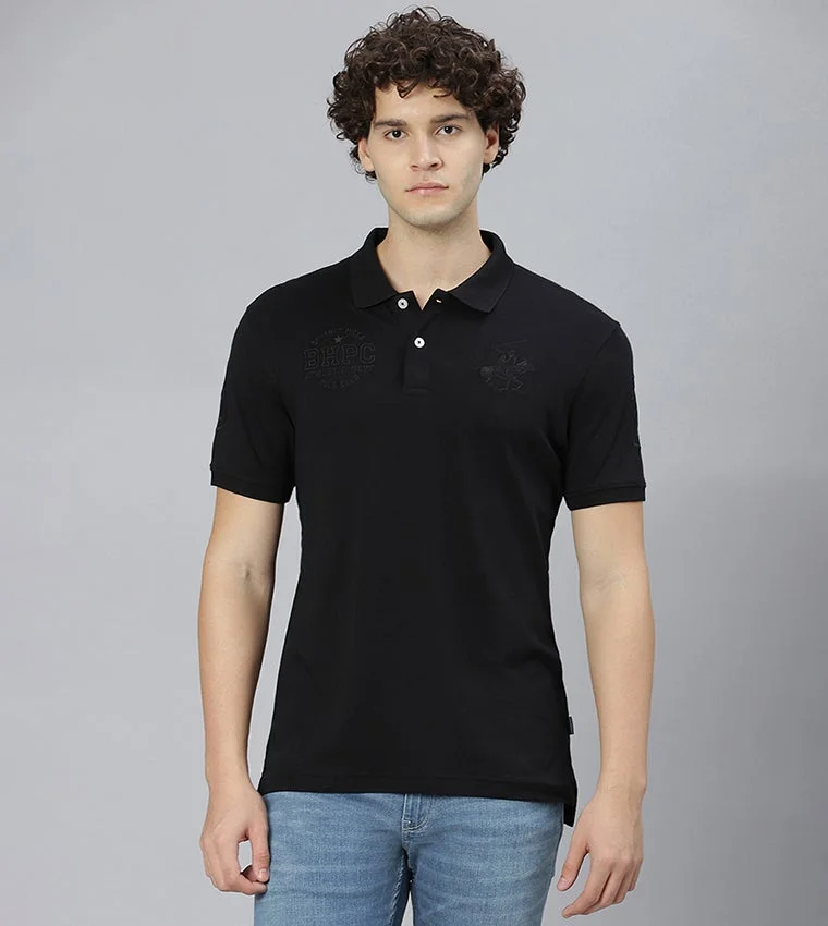 Logo Detail Short Sleeves Polo T-Shirt