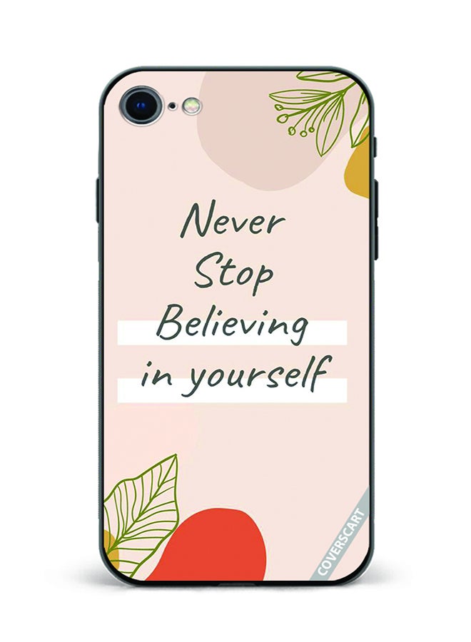 Protective Case Cover For Apple iPhone 7 Never Stop Design Multicolour