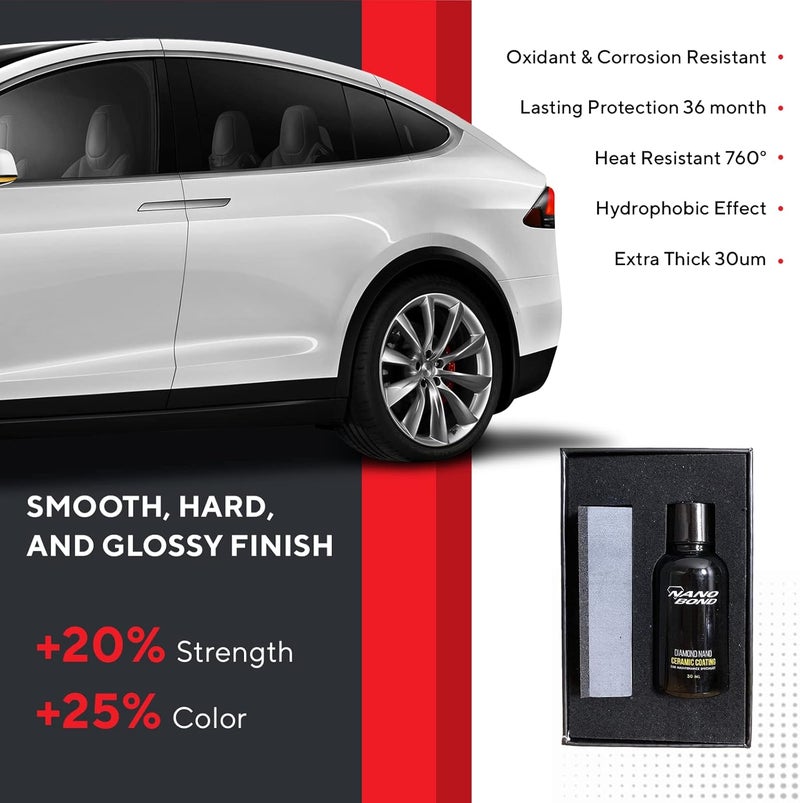 Stable base Nano Bond Ceramic Coating PRO Premium Car Care Kit 9H High Gloss Paint Protection 30ML Globally selected raw material - Image 3