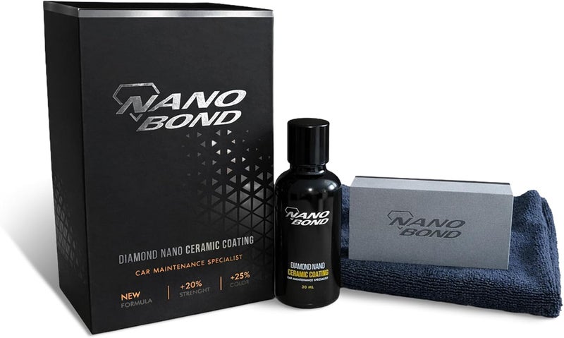 Stable base Nano Bond Ceramic Coating PRO Premium Car Care Kit 9H High Gloss Paint Protection 30ML Globally selected raw material - Image 1