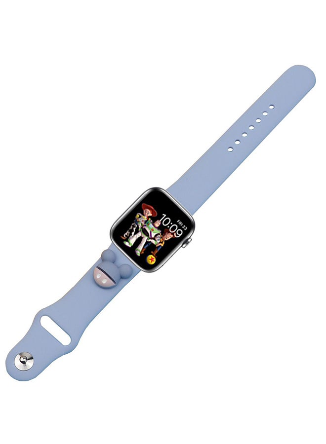 Perfii Cartoon Replacement Band For Apple Watch Series 6/SE/5/4/3/2/1 Blue