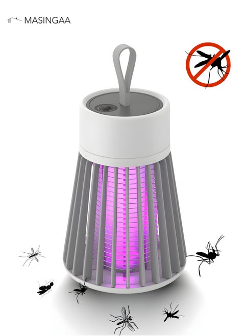 Electric Mosquito Killer Lamp with UV Fly Trap - USB Powered Bug Zapper & Insect Repellent, Portable Mosquito Eliminator for Bedrooms, Camping, Home, & Outdoors