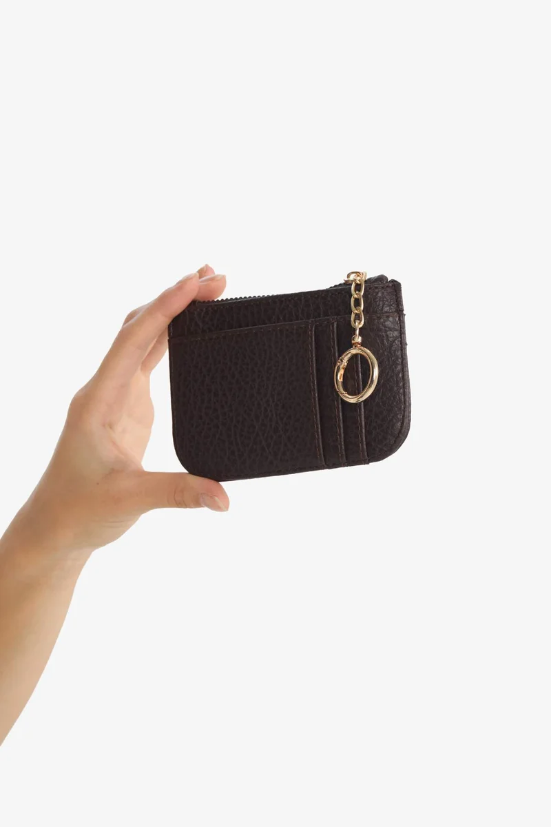ديفاكتو Woman Faux Leather Business Card Wallet